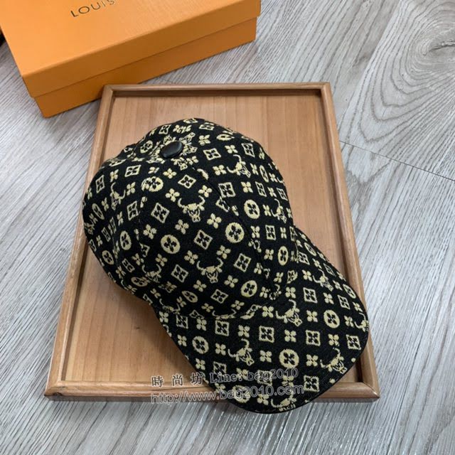LV新品男士帽子 路易威登牛頭印花棒球帽鴨舌帽  mm1325